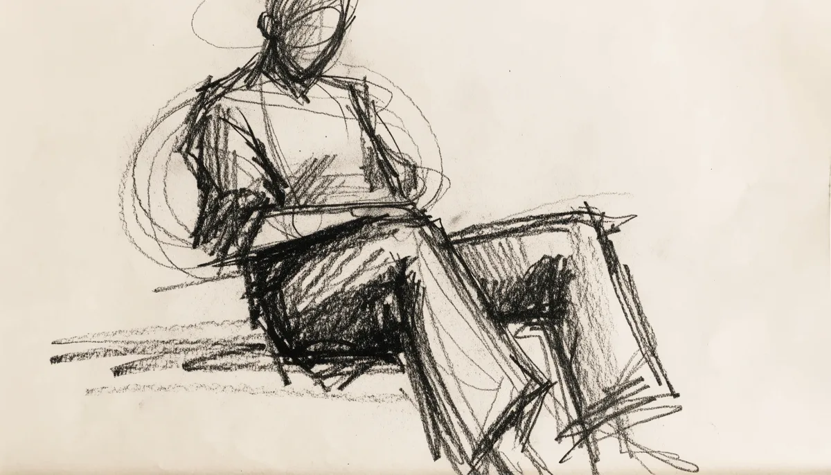 Pencil figure drawing study